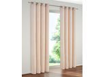 Vorhang WIRTH "Trondheim 234 g/m²" Gr. 2, beige (naturfarben), B:132cm H:160cm, Chenille, Polyacryl, Gardinen, Vorhang