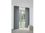 Vorhang WIRTH "Torbole" Gr. 5, blau (dunkelblau), B:132cm H:255cm, Jacquard, Baumwolle, Polyester, Gardinen, Vorhang