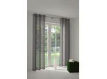 Vorhang WIRTH "LORCA" Gr. 4, braun, B:132cm H:245cm, Obermaterial: 66% Polyester, 34% Baumwolle, Gardinen, Vorhang