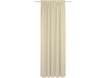 Vorhang WIRTH "Trondheim B", beige (natur), B:132cm H:185cm, Polyacryl, Gardinen, Vorhang, nach Maß