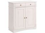 Kommode OTTO HOME "Teresa Sideboard nur 2 Schubkästen", weiß, B:84cm H:90cm T:37cm, FSC-zertifiziertes Massivholz, Sideboards, Kommode, aus massiver Kiefer Breite 84 cm, FSC