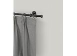 Gardinenstange GARESA "ESPERANCA", schwarz, L:100cm Ø:16mm, Metall, Gardinenstangen, Gardinenstange, rustikale Vorhanggarnitur, verlängerbar, Eisen, Endkappe, mit Ringe