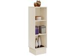 Regal OTTO HOME "Milan", beige (cremefarben), B:40cm H:128cm T:34cm, Massivholz, Regale, Regal, Höhe 128 cm, Massivholz, FSC-zertifiziert