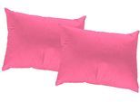 Dekokissen WIRTH "Janine" Gr. 1, pink (pink, gemustert unifarben), B:40cm L:40cm, Polyester, Dekokissen_Sitzkissen_Kissenhüllen, Dekokissen, Kissenhülle ohne Füllung, 2 Stück