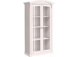Vitrine OTTO HOME "Anna, Standvitrine, Vitrinenschrank, Glasvitrine", weiß, B:97cm H:188cm T:46cm, Massivholz, Schränke, Vitrine, mit Glastüren, Höhe 188 cm, Massivholz, mit Zierfräsungen, FSC