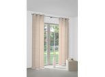 Vorhang WIRTH "Gospic" Gr. 5, orange (terra), B:132cm H:255cm, Jacquard, Baumwolle, Polyester, Gardinen, Vorhang