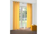 Vorhang WIRTH "Felsted" Gr. 5, gelb, B:132cm H:255cm, Jacquard, Polyester, Gardinen, Vorhang