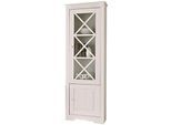 Vitrine OTTO HOME "Lisa", weiß, B:60cm H:180cm T:35cm, Massivholz, Schränke, Vitrine, aus schönem massivem Kiefernholz, mit einer schönen Glastürfront