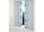 Schiebegardine WIRTH "Ice Age" Gr. 2, blau, B:60cm H:175cm, Satin, Polyester, Gardinen, Schiebegardine, Disney