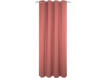 Vorhang ADAM "Uni Collection light", rot, B:142cm H:395cm, Baumwolle (Bio-Baumwolle), Gardinen, Vorhang, aus 100% Bio-Baumwolle