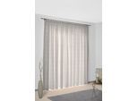 Vorhang WIRTH "Telfort" Gr. 5, braun, B:132cm H:255cm, Jacquard, Baumwolle, Polyester, Gardinen, Vorhang