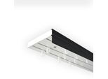 Gardinenschiene SN DECO GROUP "Vorhangschiene SH mit Blende" Gr. 7, schwarz-weiß (weiß, schwarz), L:360cm T:8,95cm, Kunststoff, Gardinenstangen, Gardinenschiene
