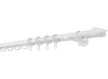 Gardinenstange MYDECO "20mm Point Wandträger 14 cm", weiß, L:300cm, Aluminium, Gardinenstangen, Gardinenstange