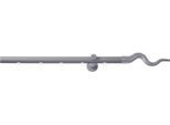 Innenlaufschiene GOOD LIFE "Sepa" Gr. 1, grau (anthrazit), L:120cm Ø:20mm, Aluminium, Metall, Gardinenstangen, Innenlaufschiene