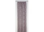Vorhang WIRTH "Varallo" Gr. 2, lila, B:135cm H:175cm, Baumwolle, Polyester, Gardinen, Vorhang