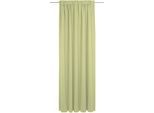 Vorhang ADAM "Uni Collection light" Gr. 1, grün (hellgrün), B:142cm H:145cm, Jacquard, Baumwolle, Gardinen, Vorhang, aus 100% Bio-Baumwolle
