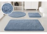Badematte OTTO HOME "Kaarin", blau (rauch blau), H:30mm, Polyester, Badematten, Badematte, Badteppich, getuftet, flauschig, hochflor, große Farbauswahl