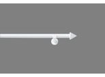 Vorhangstange GOOD LIFE "Punta" Gr. 6, weiß, L:240cm Ø:20mm, Metall, Gardinenstangen, Vorhangstange