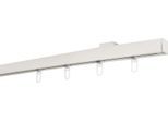 Gardinenstange GARESA "Nora", weiß, L:270cm Ø:20mm, Aluminium, Gardinenstangen, Gardinenstange, Vorhanggarnitur, einfache Montage an die Decke, verlängerbar, Kappe