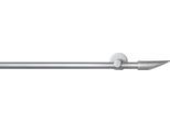 Gardinenstange GARESA "SEFRA", silber (silberfarben), L:140cm Ø:16mm, Aluminium, Gardinenstangen, Gardinenstange, Vorhanggarnitur,Innenlaufgarnitur, verlängerbar, Endknopf Keil