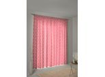 Vorhang ADAM "Retro Floret" Gr. 1, pink, B:145cm H:145cm, Jacquard, Baumwolle (Bio-Baumwolle), Gardinen, Vorhang, aus 100% Bio-Baumwolle