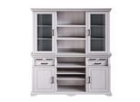 Buffet OTTO HOME "Anabel", weiß, B:186cm H:199cm T:46cm, Massivholz, Schränke, Buffet, zertifiziertes Massivholz, Breite 186 cm, im Landhausstil