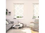 Seitenzugrollo LICHTBLICK ORIGINAL "Rollo Klemmfix, ohne Bohren, Verdunkelung, Stripy Boho Rectangle", beige (beige, weiß), B:70cm H:150cm, Polyester, Rollos, Seitenzugrollo