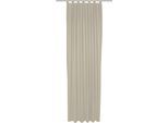 Vorhang ADAM "Uni Collection", beige (naturweiß), B:142cm H:205cm, Baumwolle (Bio-Baumwolle), Gardinen, Vorhang, Blickdichter aus 100% Bio-Baumwolle