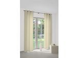 Vorhang WIRTH "SUNBONE" Gr. 1, beige, B:132cm H:145cm, Polyester, Gardinen, Vorhang
