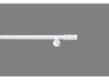Vorhangstange GOOD LIFE "Cartucho" Gr. 18, weiß, L:320cm Ø:20mm, Metall, Gardinenstangen, Vorhangstange