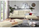 Ecksofa W.SCHILLIG "broadway, Designsofa mit tollem Sitzkomfort, L-Form", beige (sahara s37), B:291cm H:94cm T:164cm, Stoff S37 (100% Polyester): Luxus-Microfaser in Lederoptik, Sofas, Ecksofa, Sitztiefenverstellung, Kopfteil- & Seitenteilverstellung, Breite 291cm
