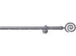 Innenlaufschiene GOOD LIFE "Espiral" Gr. 18, grau (anthrazit), L:320cm Ø:20mm, Aluminium, Metall, Gardinenstangen, Innenlaufschiene