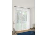 Gardine WIRTH "7227" Gr. 1, blau, B:300cm H:120cm, Polyester, Gardinen, Gardine, Store - Faltenband 1:3