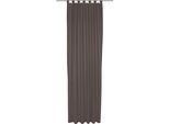 Vorhang ADAM "Uni Collection", braun (dunkelbraun), B:142cm H:225cm, Baumwolle (Bio-Baumwolle), Gardinen, Vorhang, Blickdichter aus 100% Bio-Baumwolle