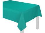 Tischdecke ADAM "Uni Collection" Gr. 3, blau (petrol), B:130cm L:190cm, Bio-Baumwolle, Tischdecken, Tischdecke, aus 100% Bio-Baumwolle