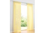 Gardine HEINE HOME Gr. 2, gelb, B:140cm H:175cm, Polyester, Gardinen, Gardine