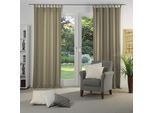 Vorhang WIRTH "Dim out", grau (taupe), B:142cm H:225cm, Polyester, Gardinen, Vorhang, nach Maß