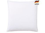 Federkissen OTTO HOME "TAMINS, Kopfkissen 80x80 cm, 40x80cm", weiß, B:80cm L:80cm, Bezug: 100% Baumwolle. Füllung: 85% Federn, 15% Daunen, Kopfkissen, Federkissen, Kissen, Made in Germany, Allergiker geeignet (Nomite)
