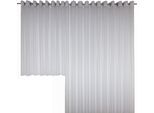 Vorhang WIRTH "Elly" Gr. 8, silber (silberfarben), B:600cm H:175cm, Polyester, Gardinen, Vorhang, Store