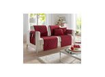 Tagesdecke Gr. 1, rot (dunkelrot), B:50cm L:200cm, 100% Polyester, Tagesdecken, Tagesdecke