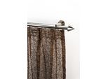 Gardinenstange GARESA "GRAND", silber (edelstahlfarben), L:470cm Ø:20mm, Gardinenstangen, Gardinenstange, Vorhanggarnitur, einfache Wandmontage, verlängerbar, edelstahl optik