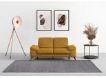 2-Sitzer SIT & MORE "Cabana", gelb (mustard), B:191cm H:84cm T:123cm, 100% Polyester, Sofas, 2-Sitzer, Breite 191 cm, wahlweise mit Sitztiefen- und Kopfteilfunktion