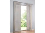 Schiebegardine HEINE HOME Gr. 1, grau (taupe), B:60cm H:145cm, Polyester, Gardinen, Schiebegardine