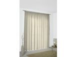 Vorhang WIRTH "Sepino" Gr. 5, beige, B:132cm H:255cm, Jacquard, Obermaterial: 75% Polyester, 25% Baumwolle, Gardinen, Vorhang