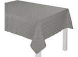 Tischdecke ADAM "Indian Cortezada Light" Gr. 5, grau (dunkelgrau), B:145cm L:190cm, Bio-Baumwolle, Tischdecken, Tischdecke, aus 100% Bio-Baumwolle