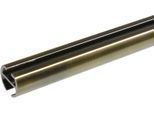 Innenlaufprofil LIEDECO Gr. 3, gold (messingfarben, antik), L:200cm Ø:1,6cm, Gardinenstangenhalterungen, Innenlaufprofil, 1-läufig im Fixmaß Ø 16 mm