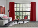 Vorhang WIRTH "Dim out" Gr. 8, rot, B:145cm H:300cm, Polyester, Gardinen, Vorhang