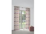 Vorhang WIRTH "Kairo" Gr. 5, rot, B:132cm H:255cm, Jacquard, Baumwolle, Polyester, Gardinen, Vorhang