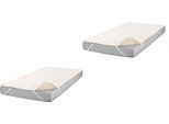 Matratzenauflage SETEX "Matratzenauflage Molton Spann, SETEX, Baumwolle", beige (natur), B:90cm L:200cm, Bezug: 100% Baumwolle, Matratzenzubehör, Matratzenauflage, hautfreundliche Matratzenauflage, in 90x200 und 100x200 cm