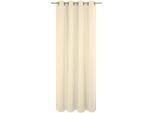 Vorhang WIRTH "Umea" Gr. 2, beige (hellbeige), B:132cm H:175cm, Jacquard, Polyester, Gardinen, Vorhang